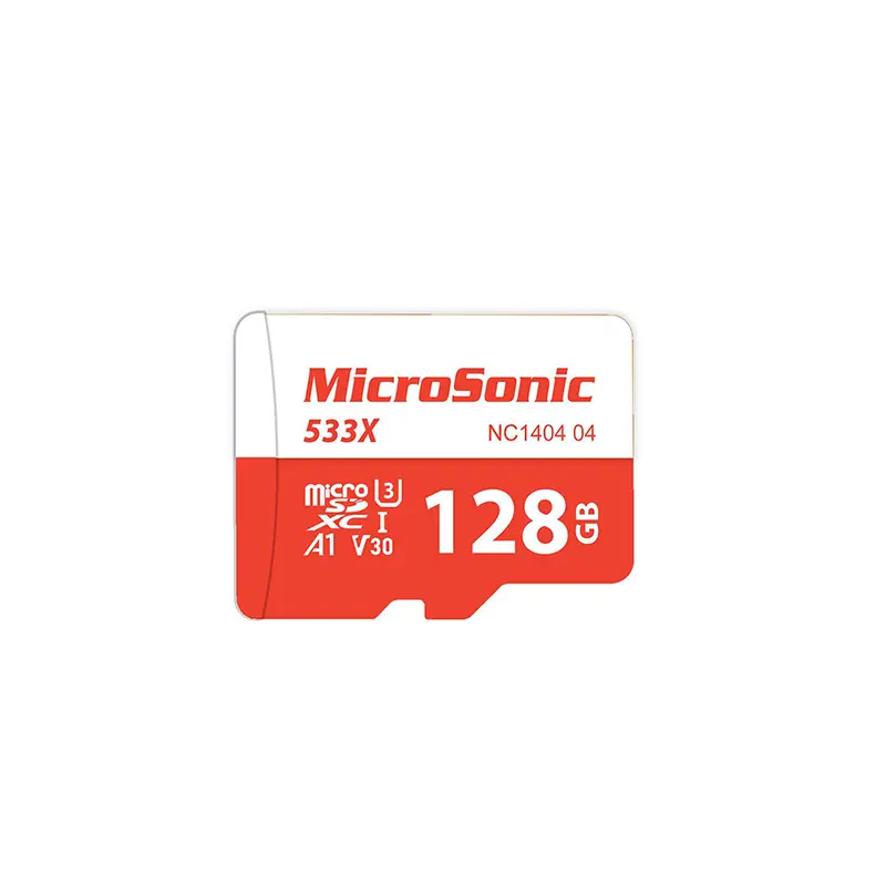 کارت حافظه میکرو برند میکروسونیک مدل 533X ظرفیت 128 گیگابایت